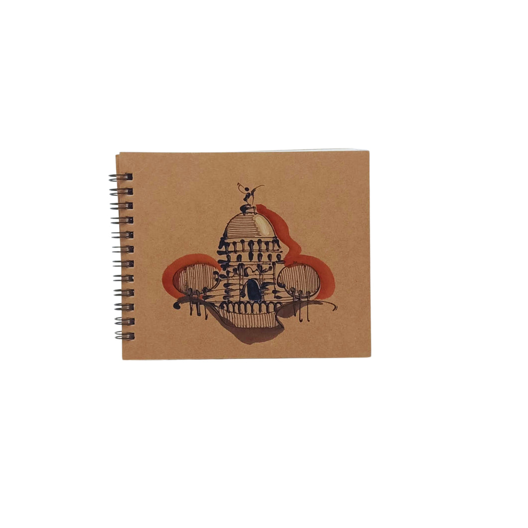 Hand Painted Victoria Memorial Design Note Book