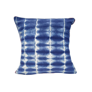 Indigo Clamp Shibori Cushion Cover