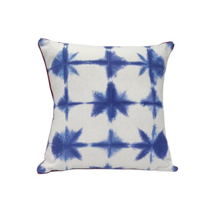 Indigo Star Design Clamp Shibori Cushion Cover