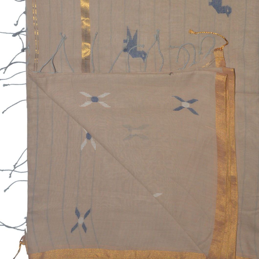 Jamdani Golden Border Saree