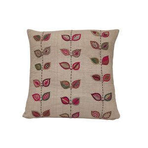 Leaf Design Cushion Cover