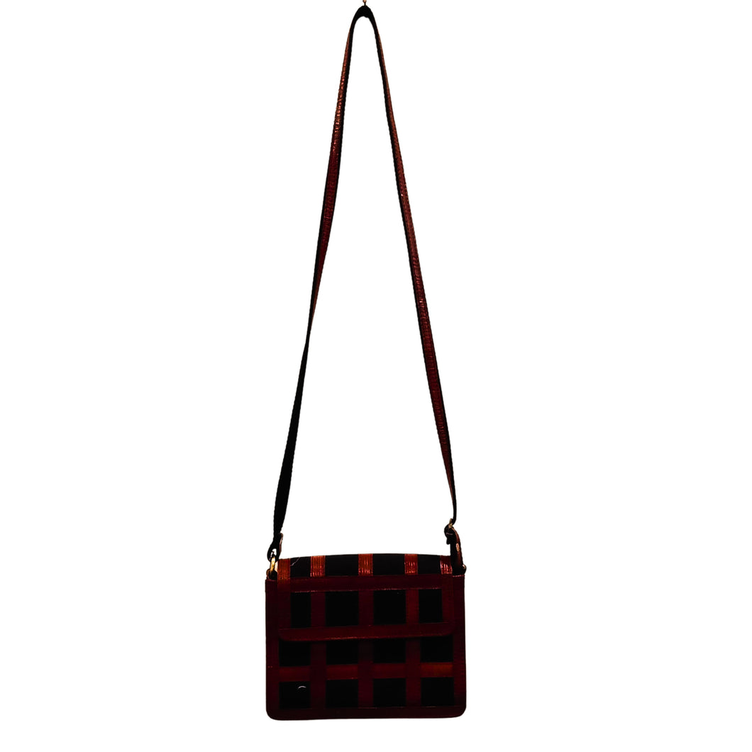 Leather & Canvas Sling Bag