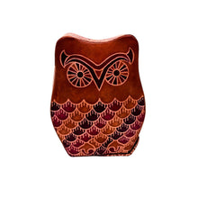Load image into Gallery viewer, Leather Multicolour Owl Money Bank
