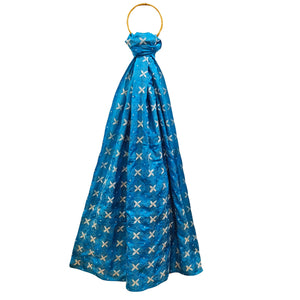 Light Blue Kantha Stitched Dupatta