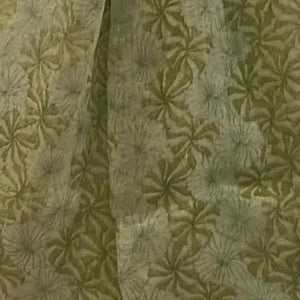 Light Green Flower Printed Stole