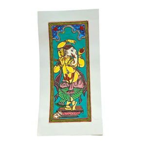 Lord Ganesh Hand Painted Wall Hanging