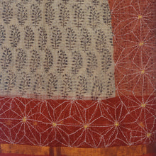 Load image into Gallery viewer, Maroon Border With Black Printed Kota Saree
