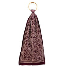 Load image into Gallery viewer, Maroon Colour Base Kantha Stitched Stole
