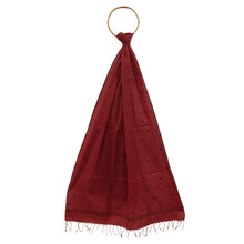 Load image into Gallery viewer, Maroon Jamdani Motif Stole
