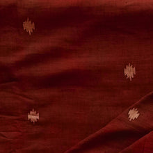 Load image into Gallery viewer, Maroon With Yellow Jamdani Motif Fabric
