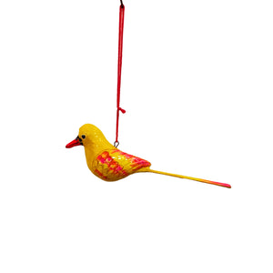 Medium Yellow & Orange Bird Hanging