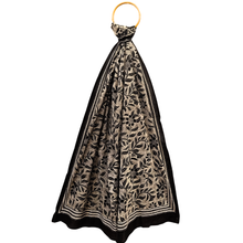 Load image into Gallery viewer, Midnight Blossom Embroidered Dupatta
