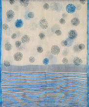 Load image into Gallery viewer, Moon Mist Dots Saree With Blouse Piece
