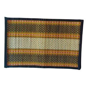 Multicolour Black Border Table Mat-Set Of 6 Pcs