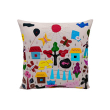 Load image into Gallery viewer, Multicoloured Applique Cushion Cover
