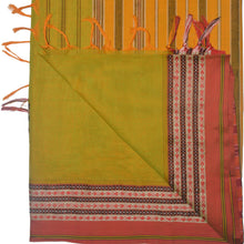 Load image into Gallery viewer, Mustard Colured With Red Woven Border Saree

