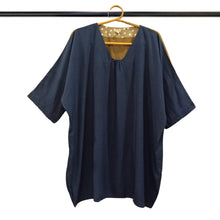 Load image into Gallery viewer, Navy Blue &amp; Beige Balloon Dress
