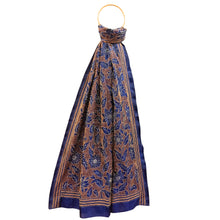 Load image into Gallery viewer, Navy Coloured Kantha Stitched Dupatta
