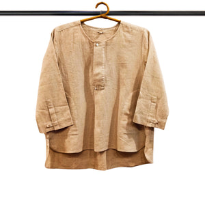 Off White Buttons Long Sleeves Top