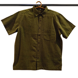 Olive Green Cotton Shirt