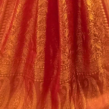 Load image into Gallery viewer, Orange Coloured Benarasi Silk Stole
