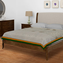 Load image into Gallery viewer, Paisley Vine Kantha Stitched Bedcover
