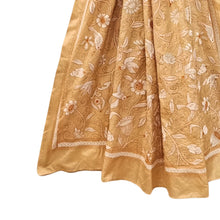 Load image into Gallery viewer, Peach Coloured Kantha Stitched Dupatta
