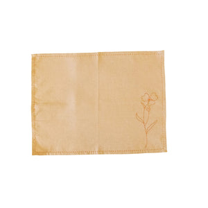 Peach Flower Design Table Mat