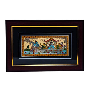 Peacock Floting Boat Wall Hanging