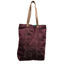 Load image into Gallery viewer, Petal Elegance Kantha Stitched Shoulder Bag
