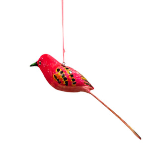 Pink & Black Bird Hanging-Big