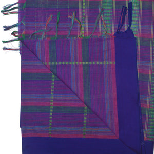 Purple Border Woven Saree