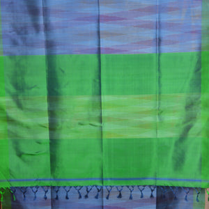 Purple & Green Silk Saree