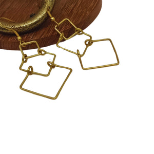 Rectangle Shape Earring