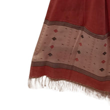 Load image into Gallery viewer, Red &amp; Beige Jamdani Motif Dupatta
