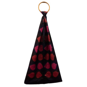 Red & Black Printed Stole