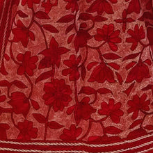 Load image into Gallery viewer, Red Colour Base Kantha Stitched Stole
