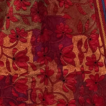 Load image into Gallery viewer, Red Colour Base Kantha Stitched Stole
