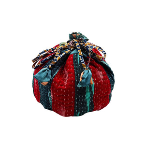 Red & Green  Patcwork Batua Bag