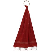 Load image into Gallery viewer, Red Jamdani Motif Dupatta
