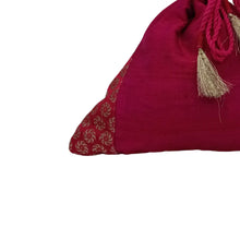 Load image into Gallery viewer, Red Silk Batua Bag
