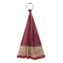 Load image into Gallery viewer, Rust &amp; Grey Jamdani Motif Dupatta
