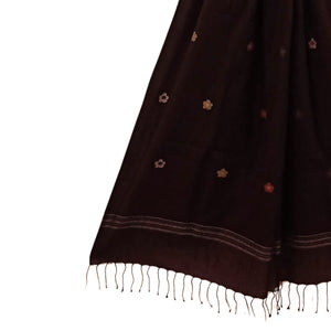 Rust With Multicoloured Jamdani Motif Dupatta