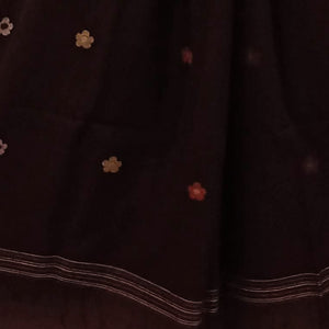 Rust With Multicoloured Jamdani Motif Dupatta