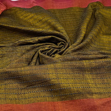 Load image into Gallery viewer, Rustic Olive Threadwork Fabric
