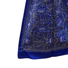 Load image into Gallery viewer, Navy Blue Colour Base Kantha Stitched Stole
