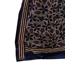 Load image into Gallery viewer, Black Colour Base Kantha Stitched Stole
