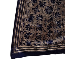 Load image into Gallery viewer, Black Colour Base Kantha Stitched Stole
