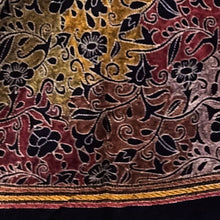 Load image into Gallery viewer, Black Colour Base With Multicolour Kantha Stitched Stole

