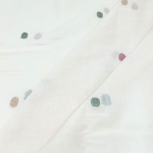 Multicoloured Round Jamdani Motif Fabric